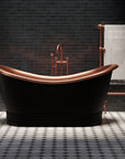 Matte Black Bathtub - Brassna