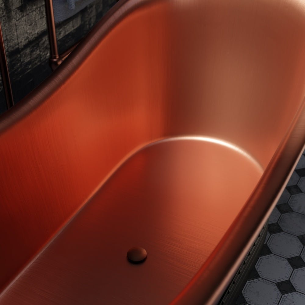 Matte Black Bathtub - Brassna