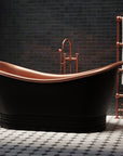 Matte Black Bathtub - Brassna