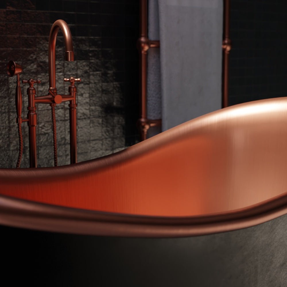 Matte Black Bathtub - Brassna